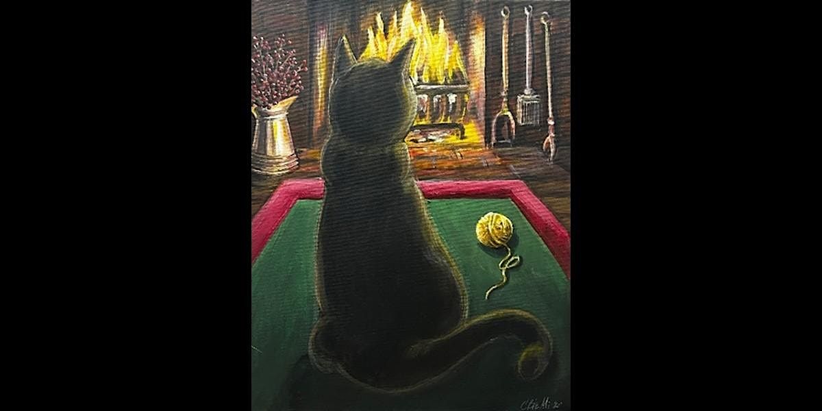 Christmas Cat Painting | Cheryl Bielli, instructor