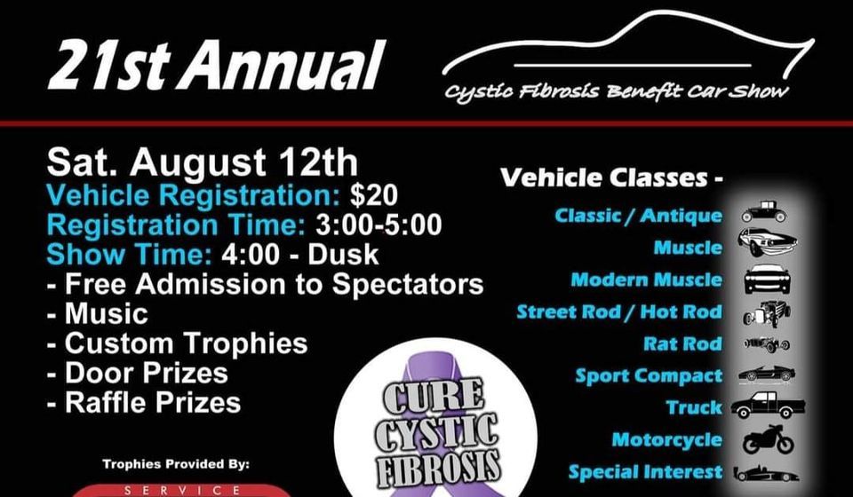 21ST Annual Cystic Fibrosis Benefit Car Show Quakertown Airport August 12, 2023