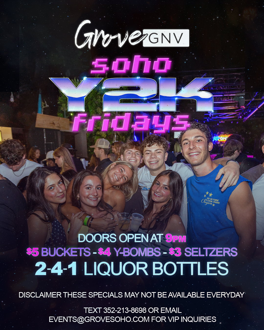 SoHo Y2K FRIDAYS at GROVE GNV , Gainesville on 2nd October, 2026