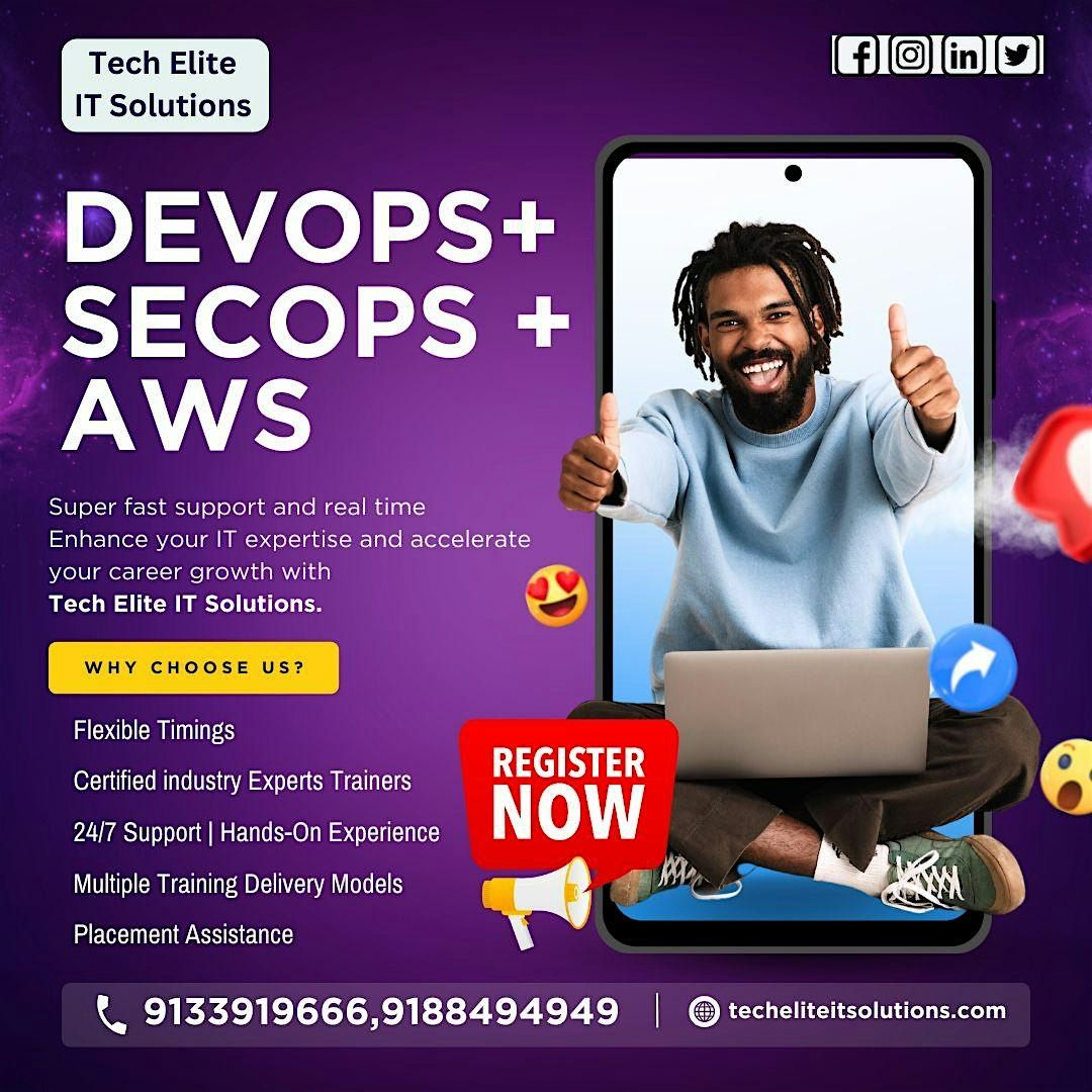 Level Up Your IT Career: Free DevOps + SecOps + AWS Mega Workshop in Hyd