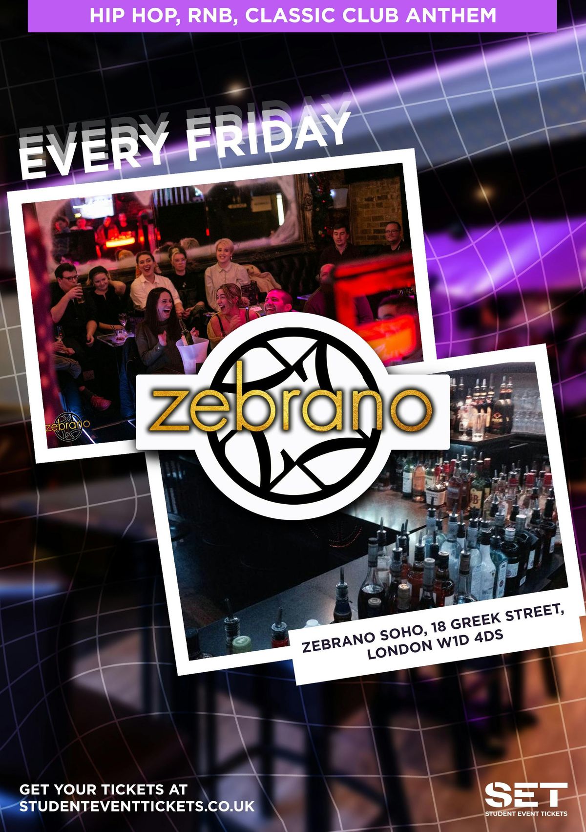 FRIDAYS @ ZEBRANOS 5th September