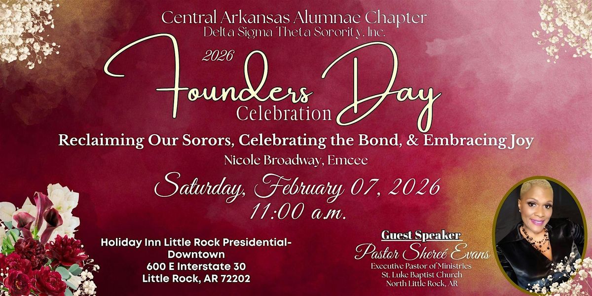 Central Arkansas Alumnae Chapter - 2026 Founders Day Observance