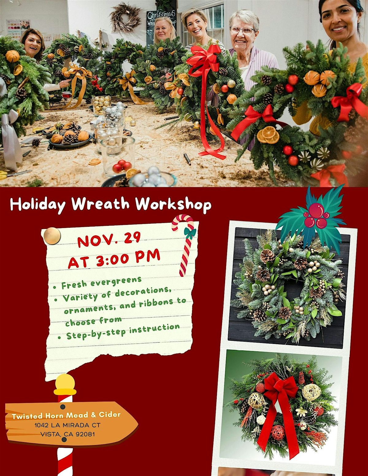 Holiday Wreath Workshop