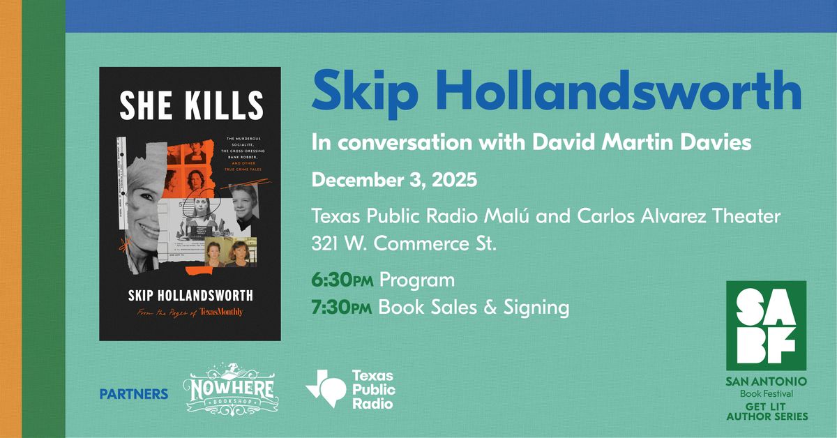 SABF's Get Lit event with Skip Hollandsworth