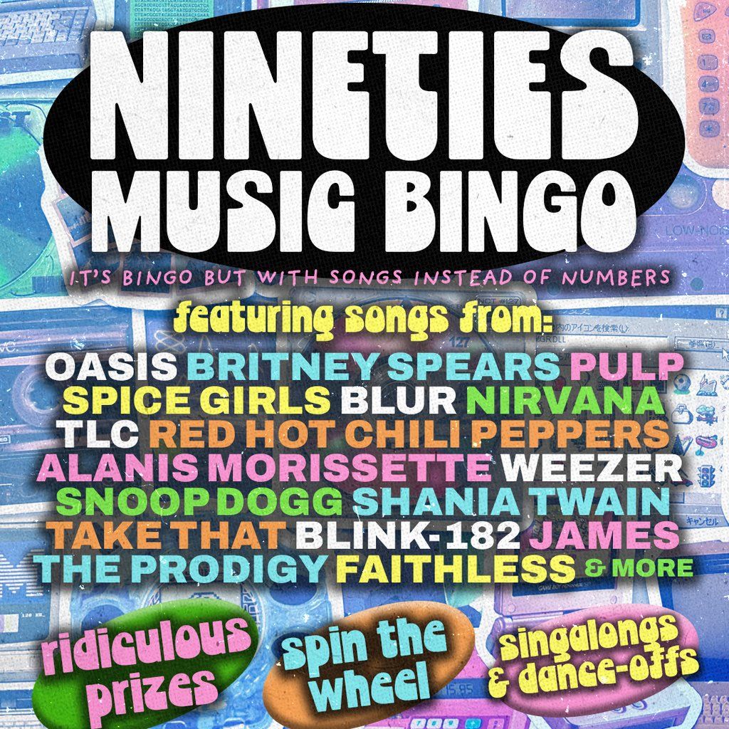 90s Music Bingo