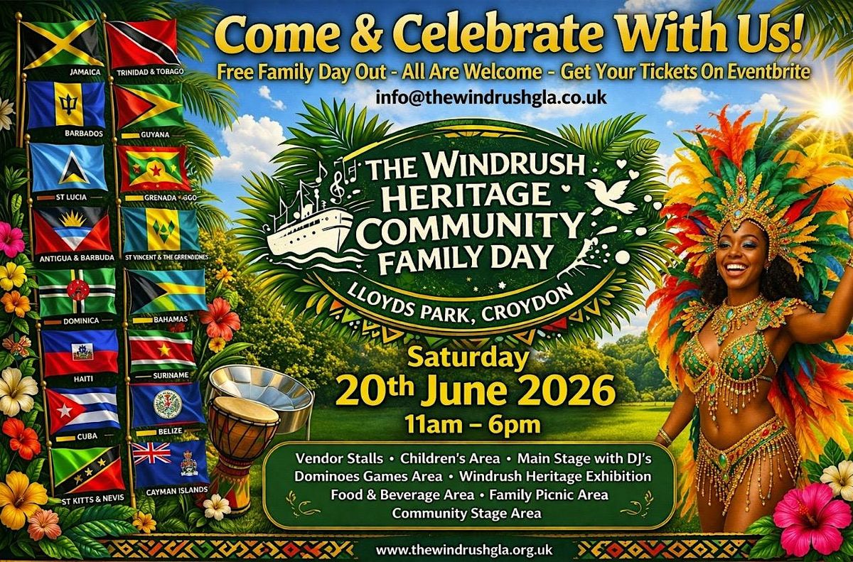 THE WINDRUSH HERITAGE COMMUNITY FAMILY EVENT DAY At Lloyd Park Children the-windrush-heritage-community-family-event-day-at-lloyd-park-children
