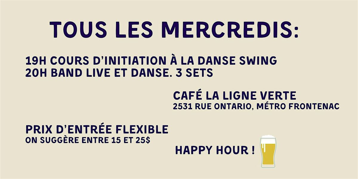 Live jazz and swing dance class - Les Mercredis swing