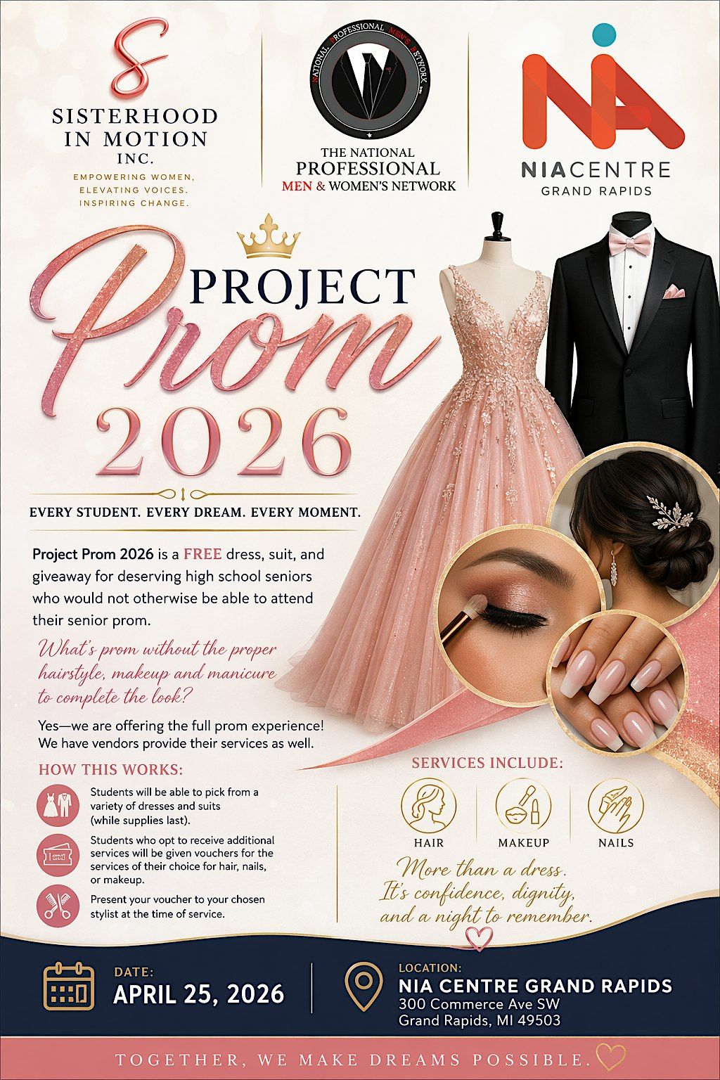 Project Prom 2026 at 300 Commerce Ave SW, Grand Rapids on 25th April, 2026
