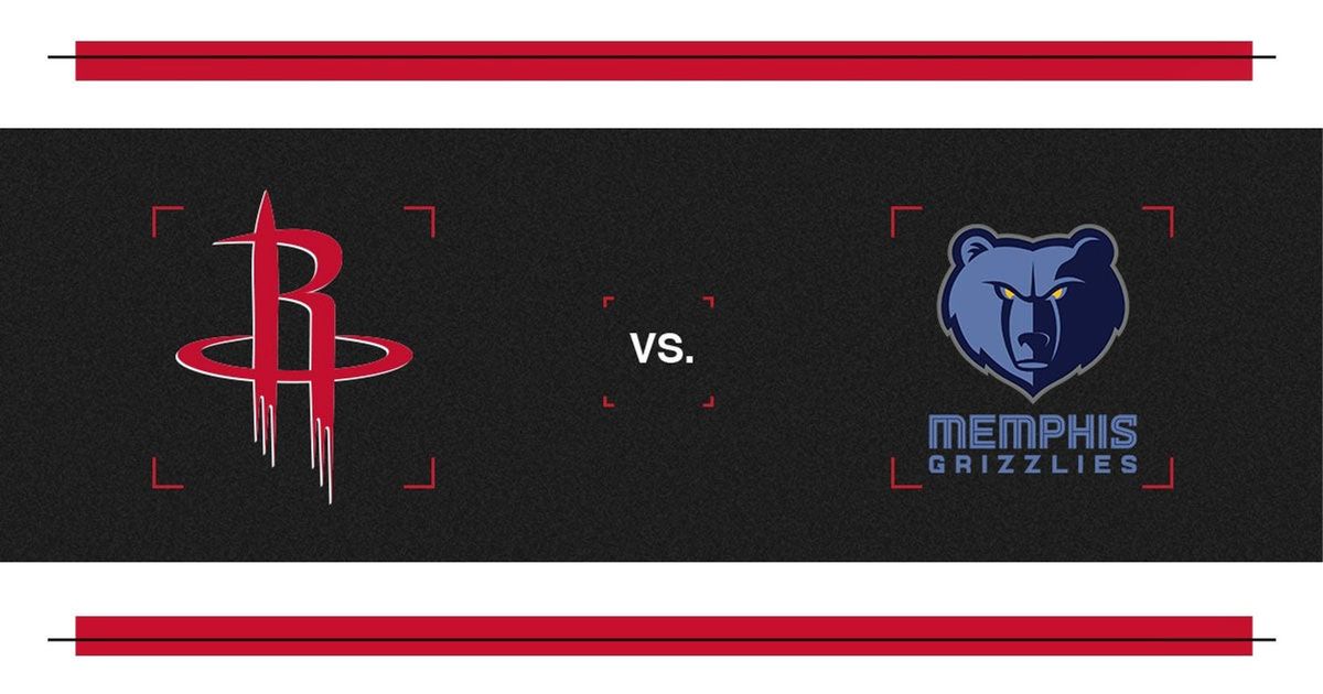 Houston Rockets at Memphis Grizzlies at FedExForum