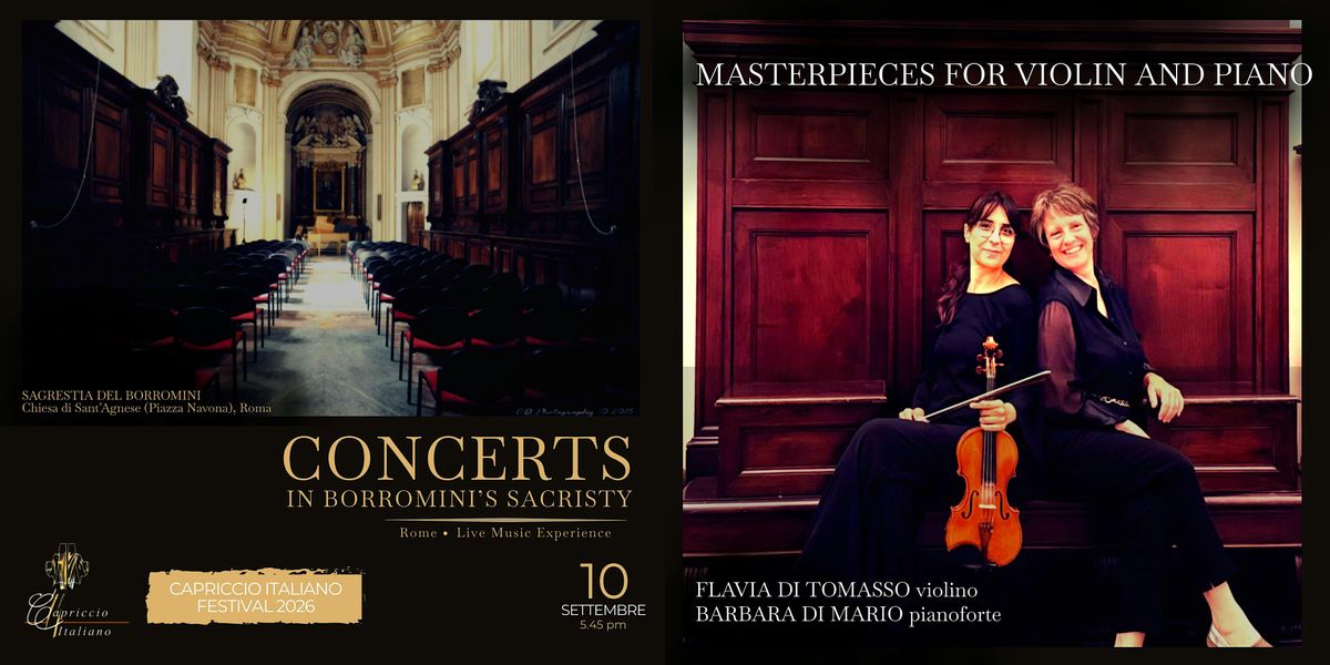 Violin & Piano in Borromini\u2019s Sacristy \u2013 Exclusive Event | Rome