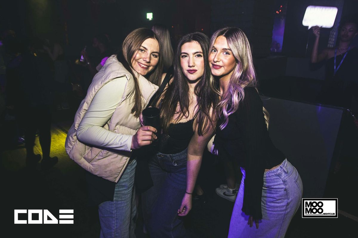 CODE Friday 3rd July At MooMoo!