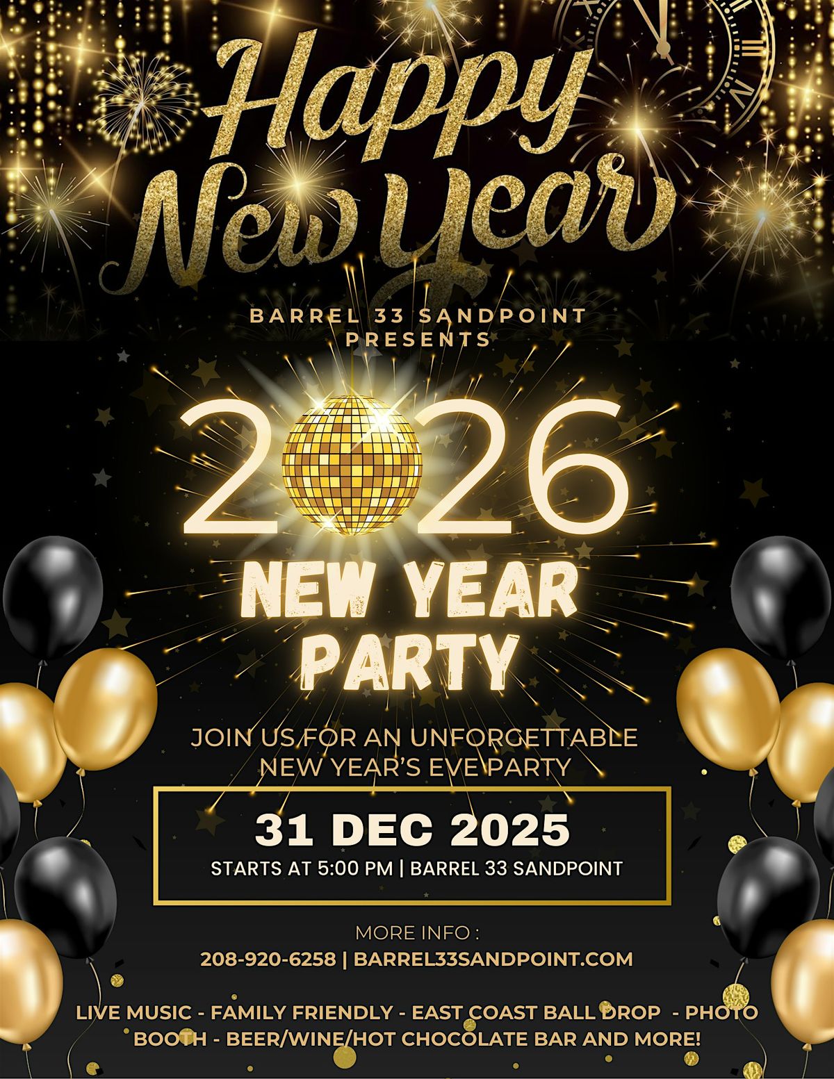 New Year's Eve Party Guest List