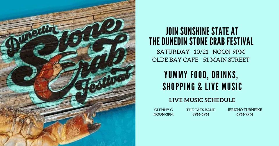 Dunedin Stone Crab Festival 10/21 Olde Bay Café, Palm Harbor, FL