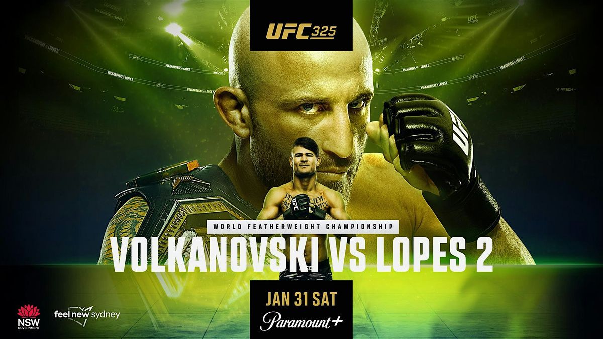UFC 325 at 2160 U.S. Hwy 70 SW, Hickory on 31st January, 2026