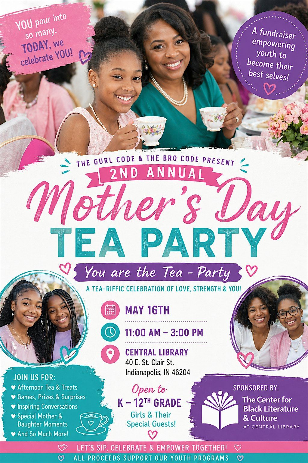 2nd Annual Mother\u2019s Day Tea Party Fundraiser: You Are the Tea-Party