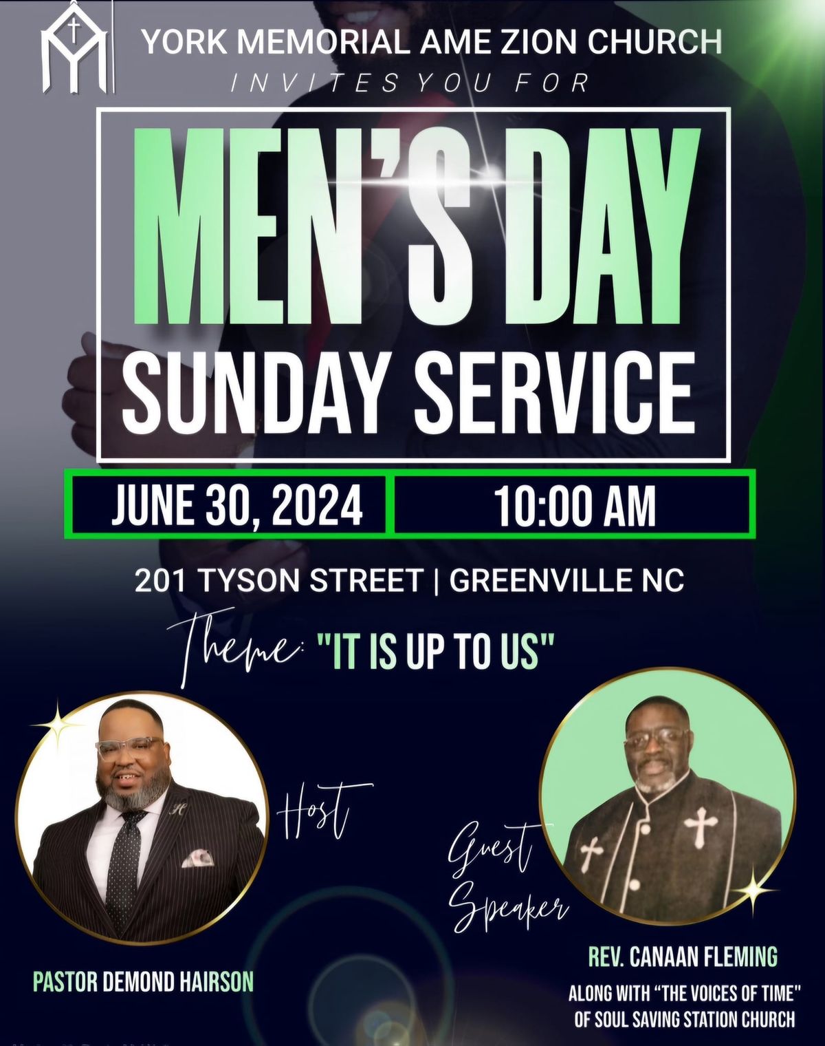 Mens Day Celebration | York Memorial AME Zion Church, Greenville, NC ...