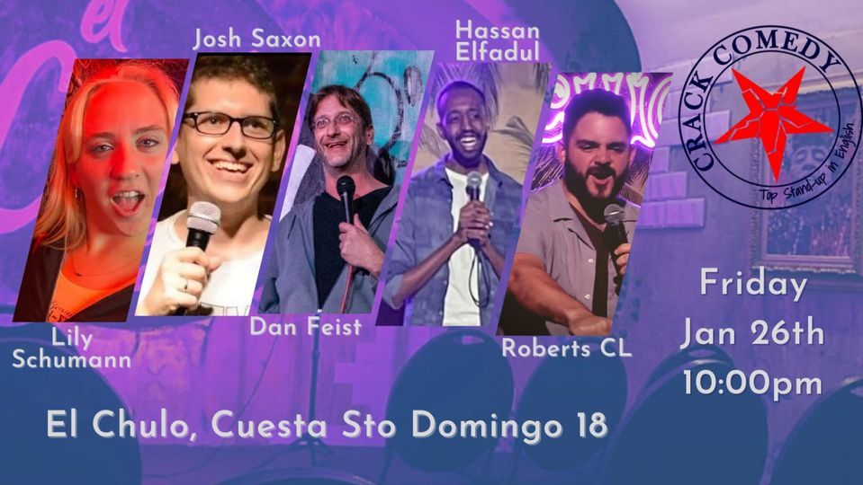 Friday CRACK at El Chulo - Top Standup in English in Madrid