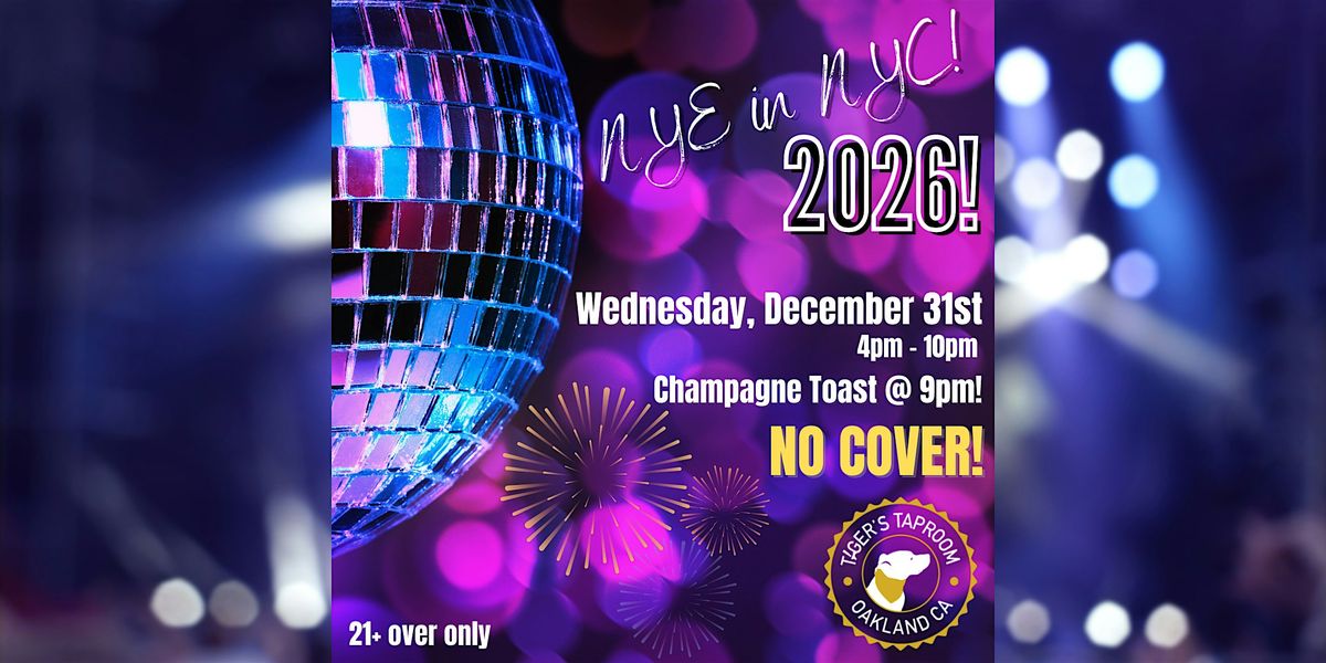 \u2728 New Year\u2019s Eve in NYC at Tiger\u2019s! \u2728