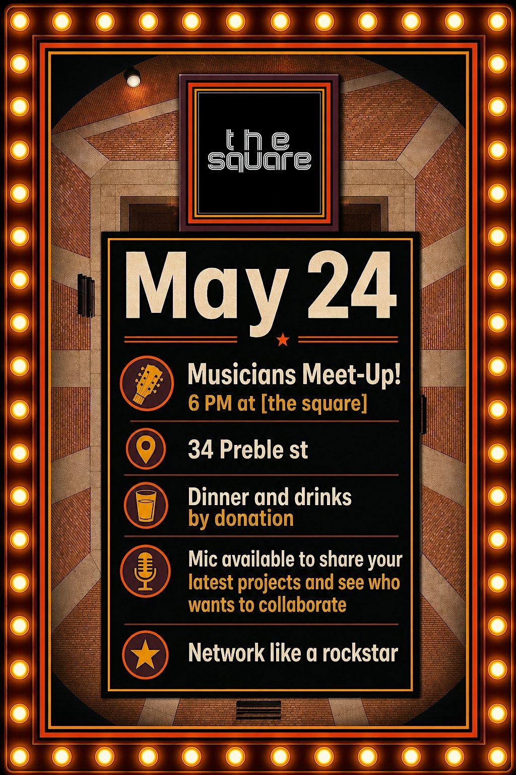 Musicians Meet-Up at [the square]