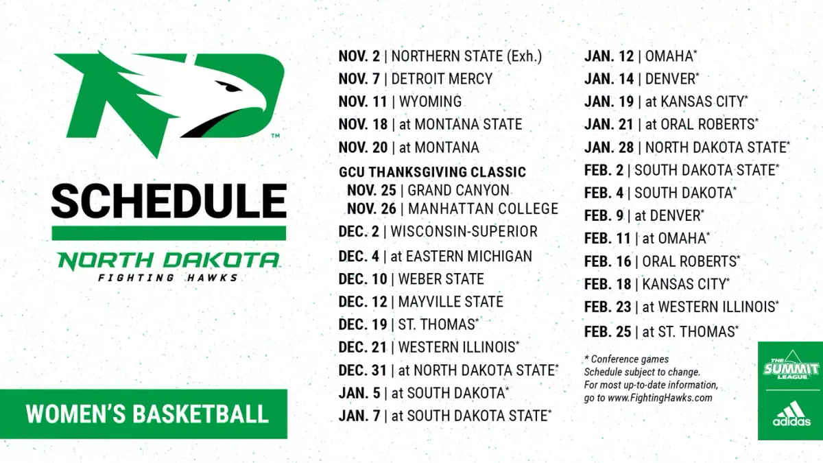 Mayville State Comets at North Dakota Fighting Hawks Womens Basketball