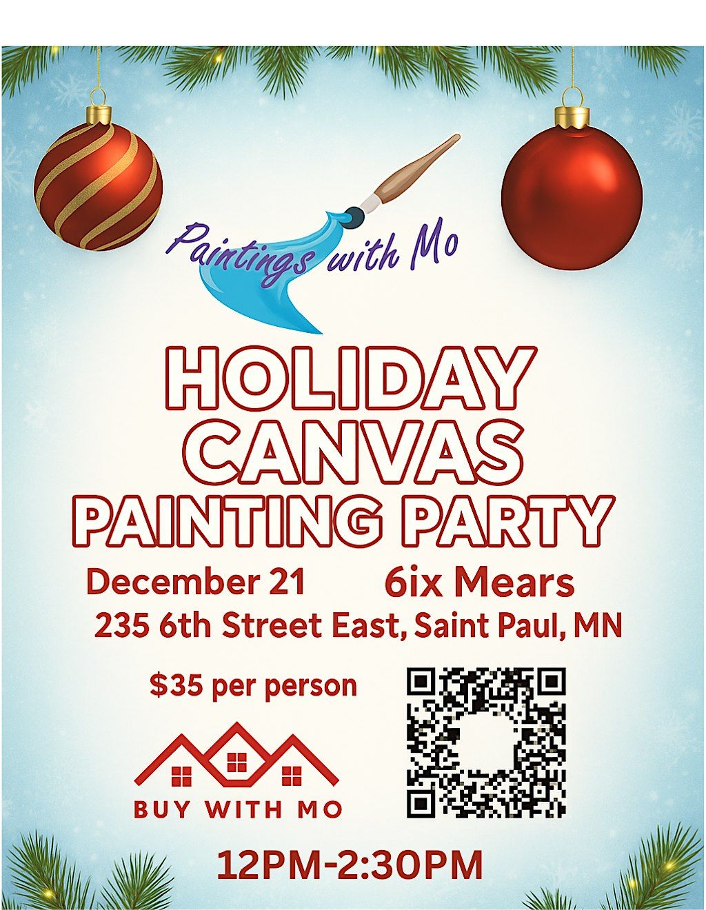 Holiday Paint Party Celebration!