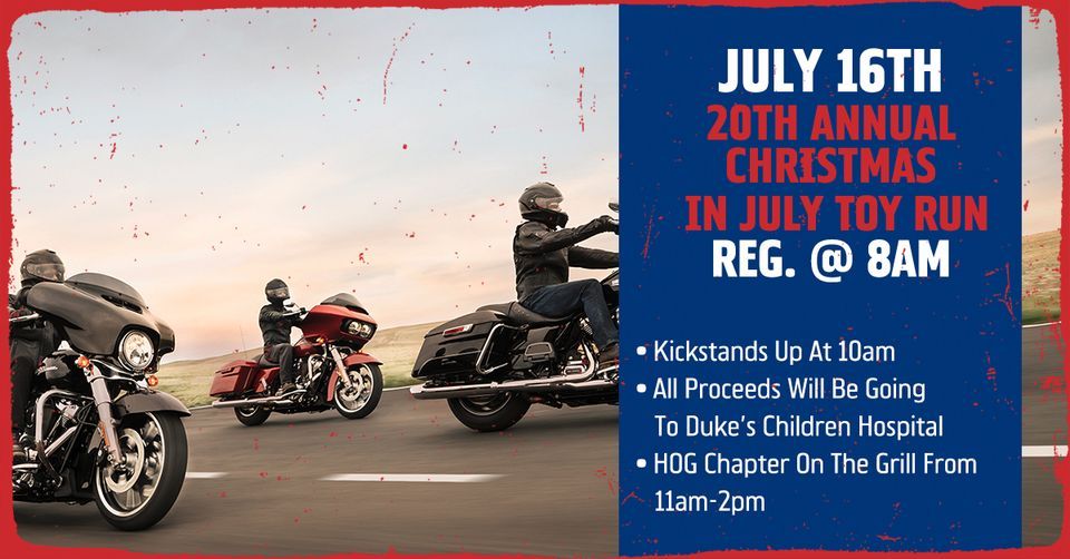 20th Annual Christmas In July Toy Run Fort Bragg HarleyDavidson