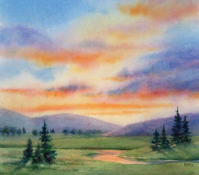 Intro to Watercolor Landscape Blank Canvas Arts, Baraboo, WI