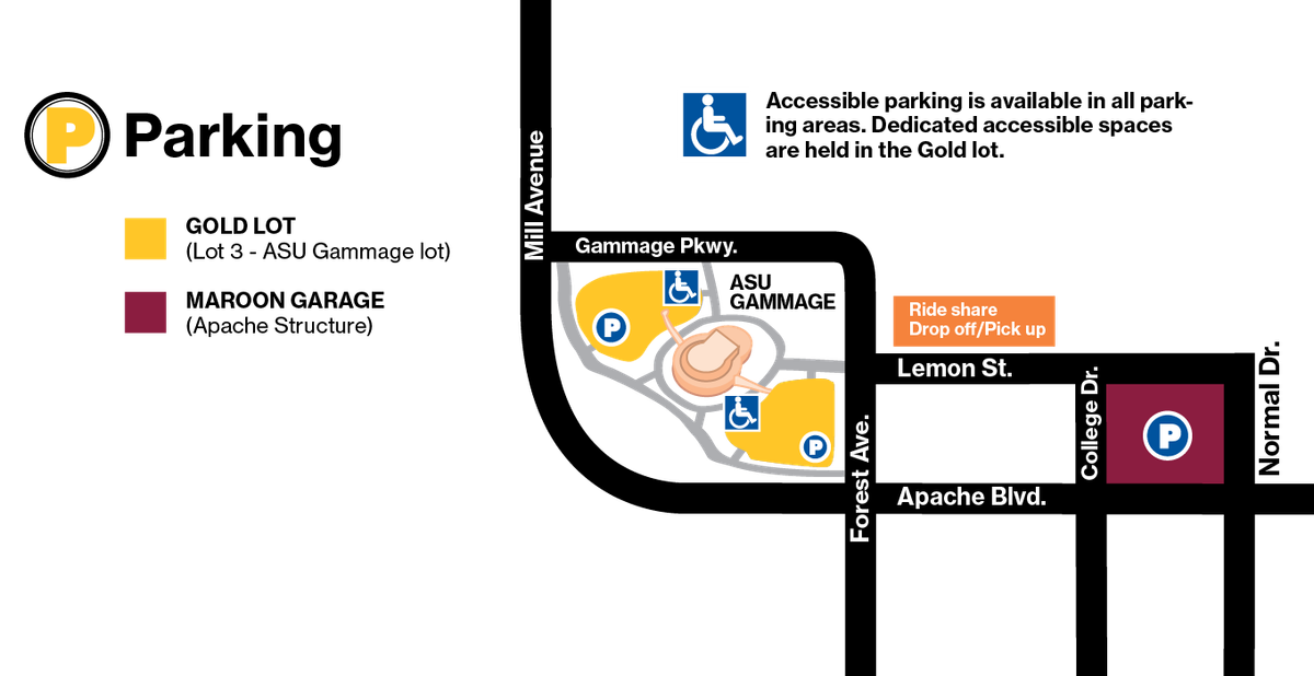 Parking ASU Maroon