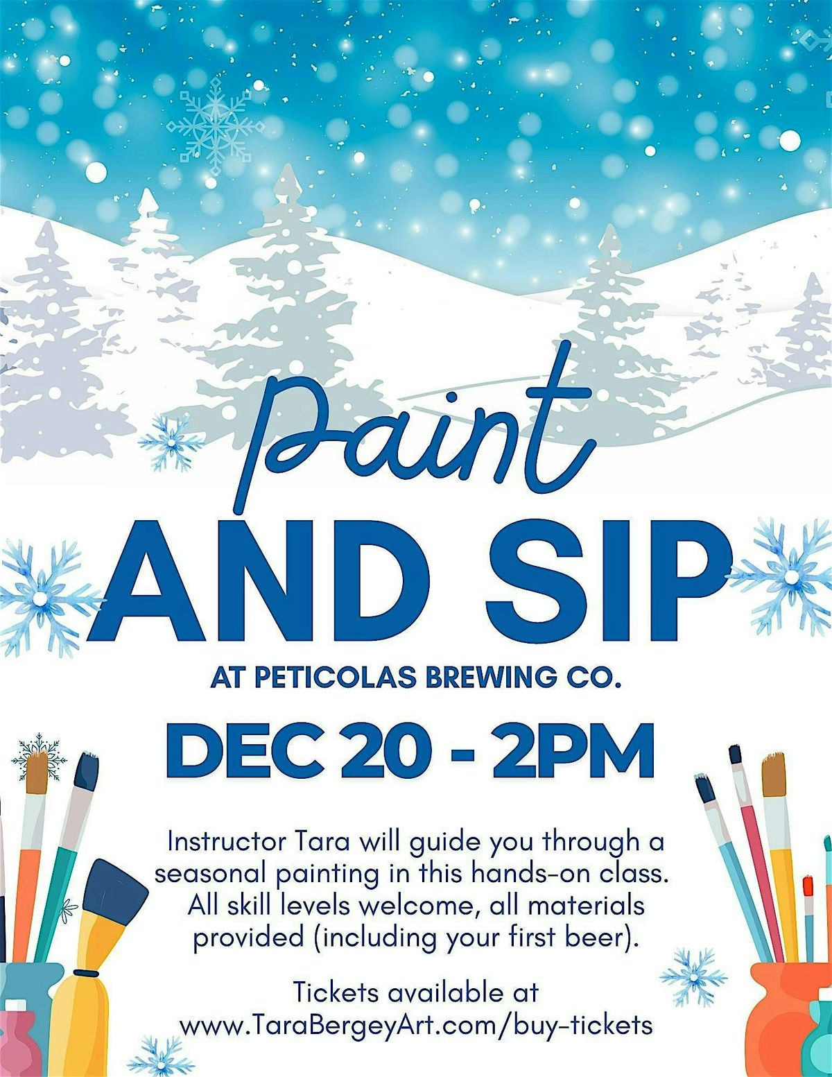 Paint and Sip at Peticolas Brewing
