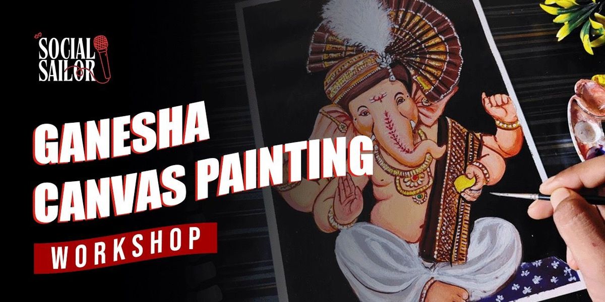 Ganesh Canvas Painting - Hyderabad