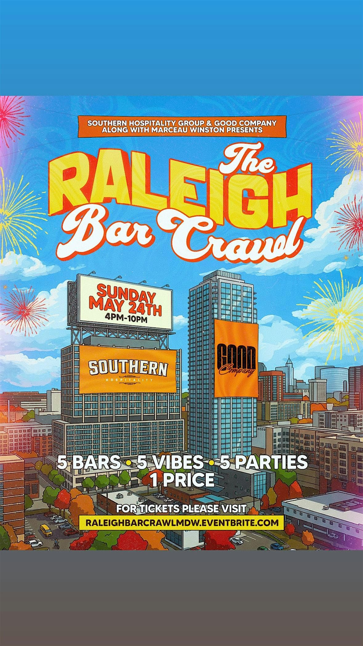 THE RALEIGH BAR CRAWL - MAY 24TH GLENWOOD AVE