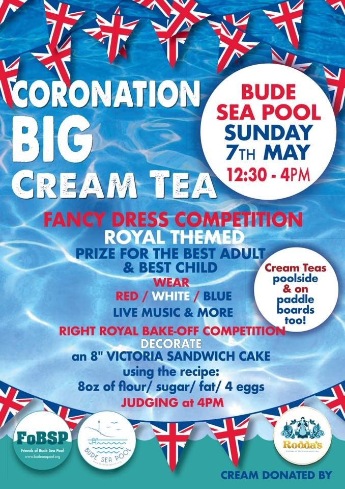 Coronation BIG Cream Tea Bude Sea Pool May 7, 2023
