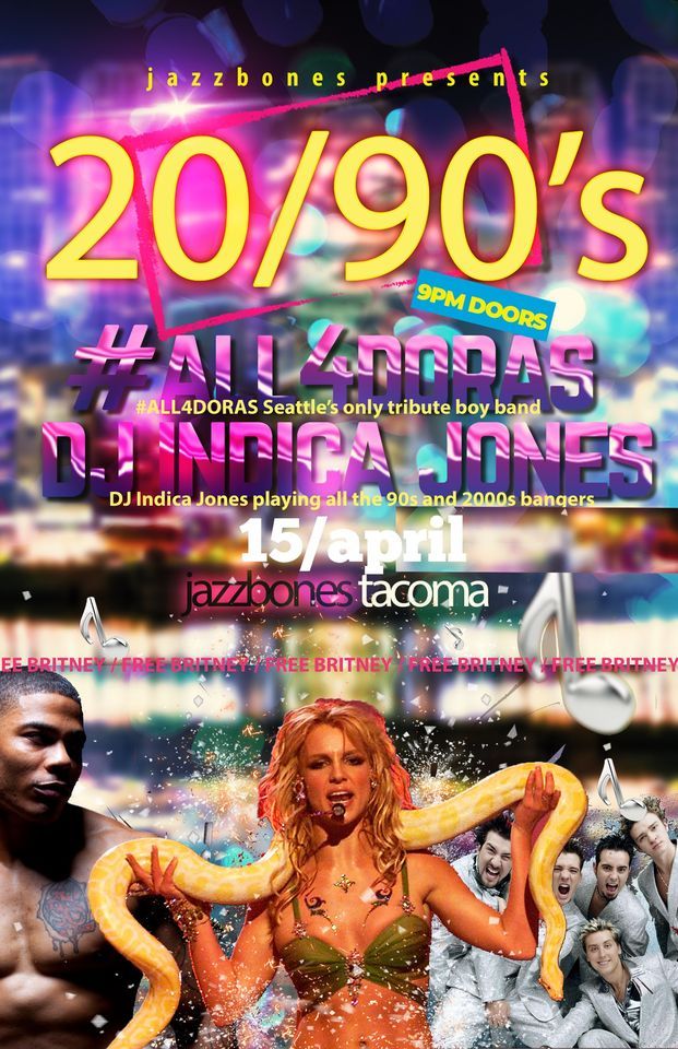 90s 2000s Night With ALL 4 DORAS Seattless Only Tribute Boy Band 90s-2000s-night-with-all-4-doras-seattless-only-tribute-boy-band