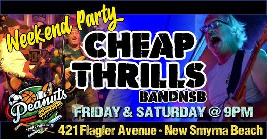 Cheap Thrills Band Peanut S Restaurant Sports Bar New Smyrna Beach Fl May 14 To May 15