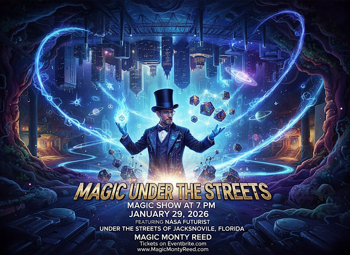 9pm Jan 29 Magic Under the Streets Jacksonville