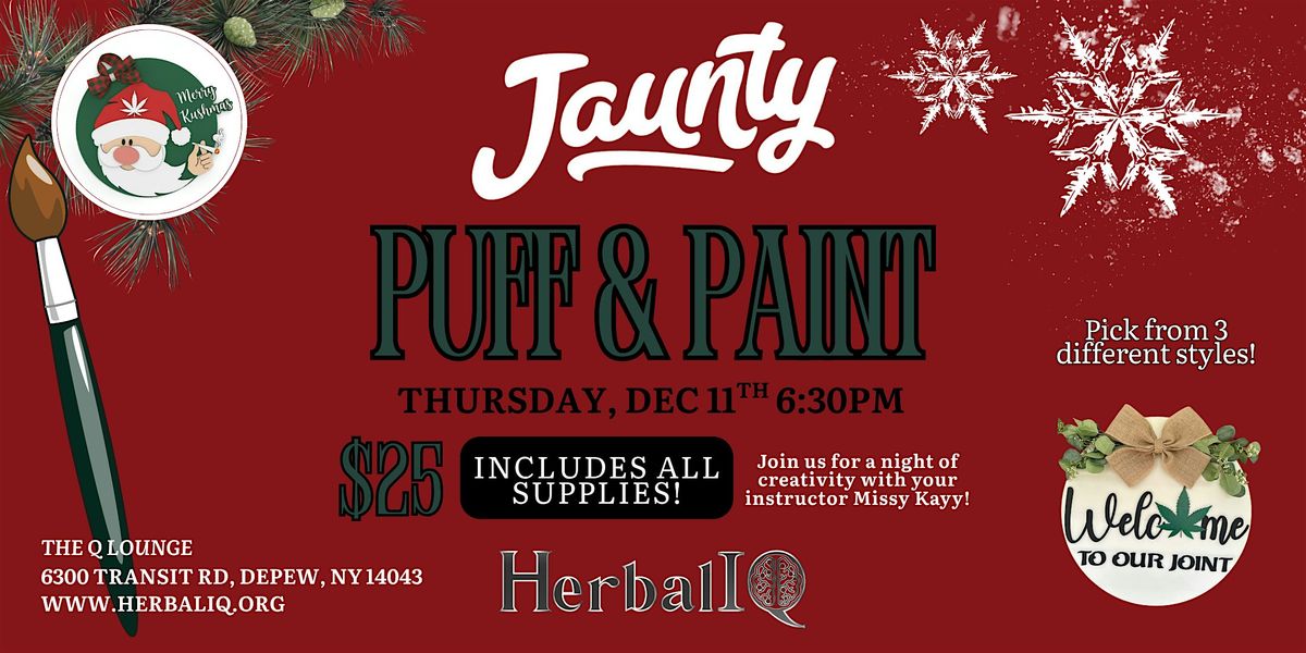 Herbal IQ x Jaunty Puff & Paint