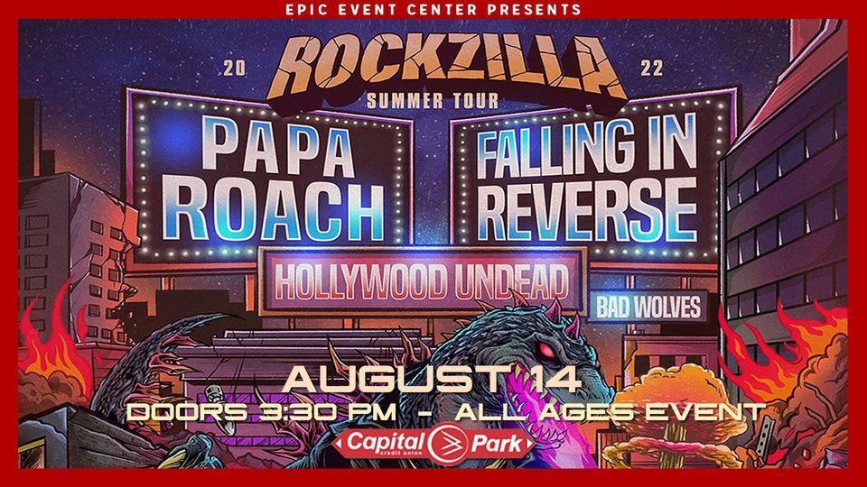ROCKZILLA TOUR - Papa Roach, Falling in Reverse with special guests Hollywood Undead and Bad Wolves