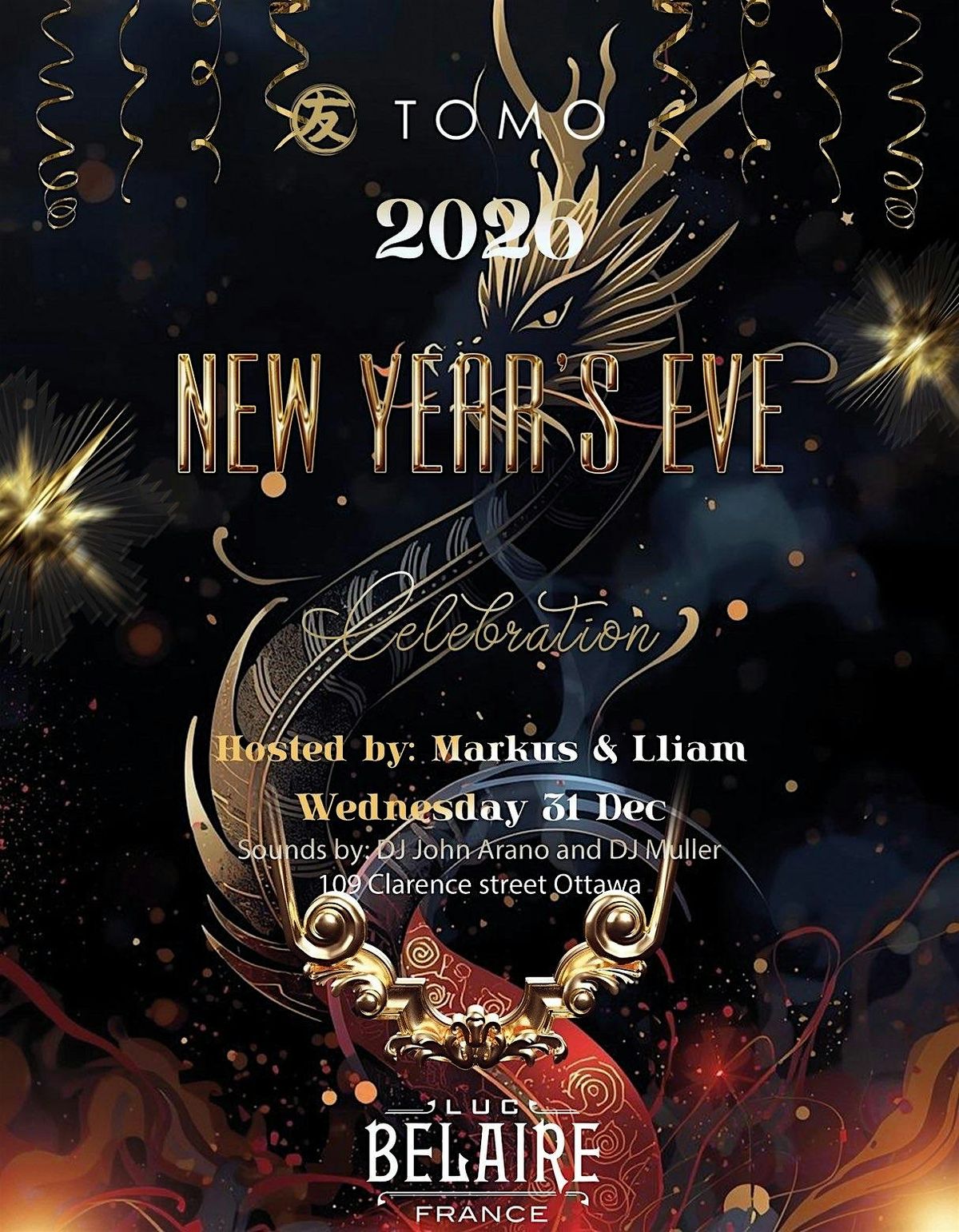 Luc Belaire Presents: New Year's Eve 2026 at Tomo