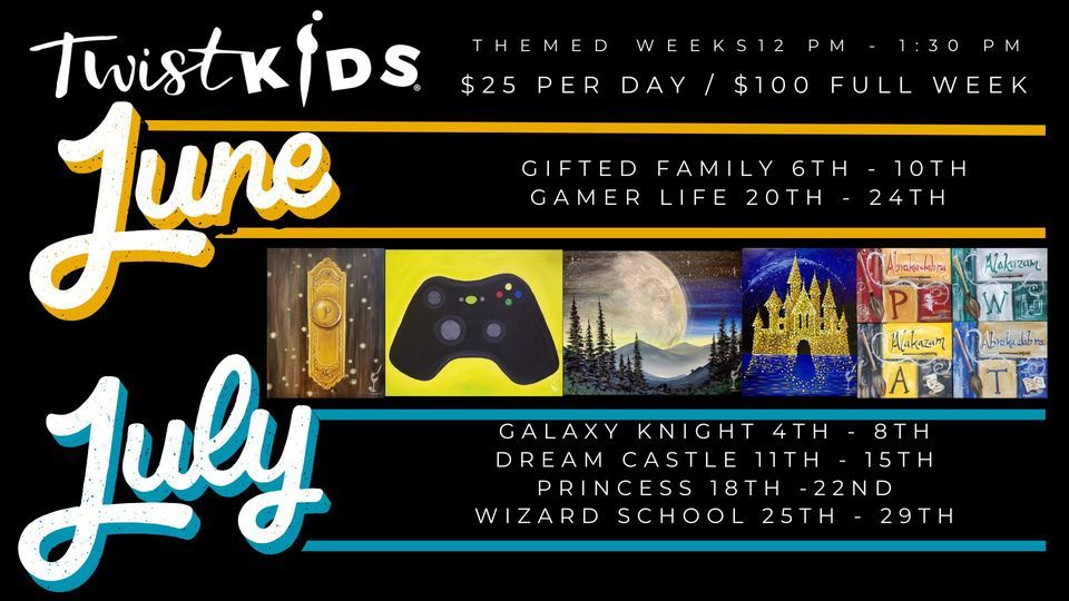 Themed Art Weeks Painting with a Twist (Denton, TX) June 20, 2022