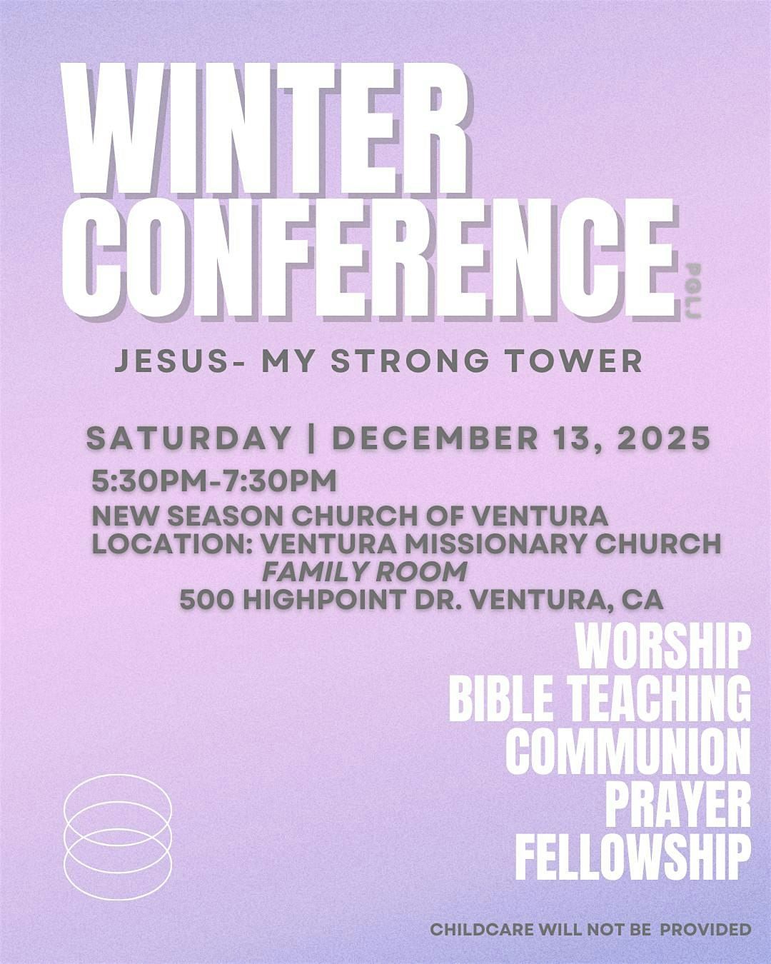 Winter Conference: "Jesus - My Strong Tower"
