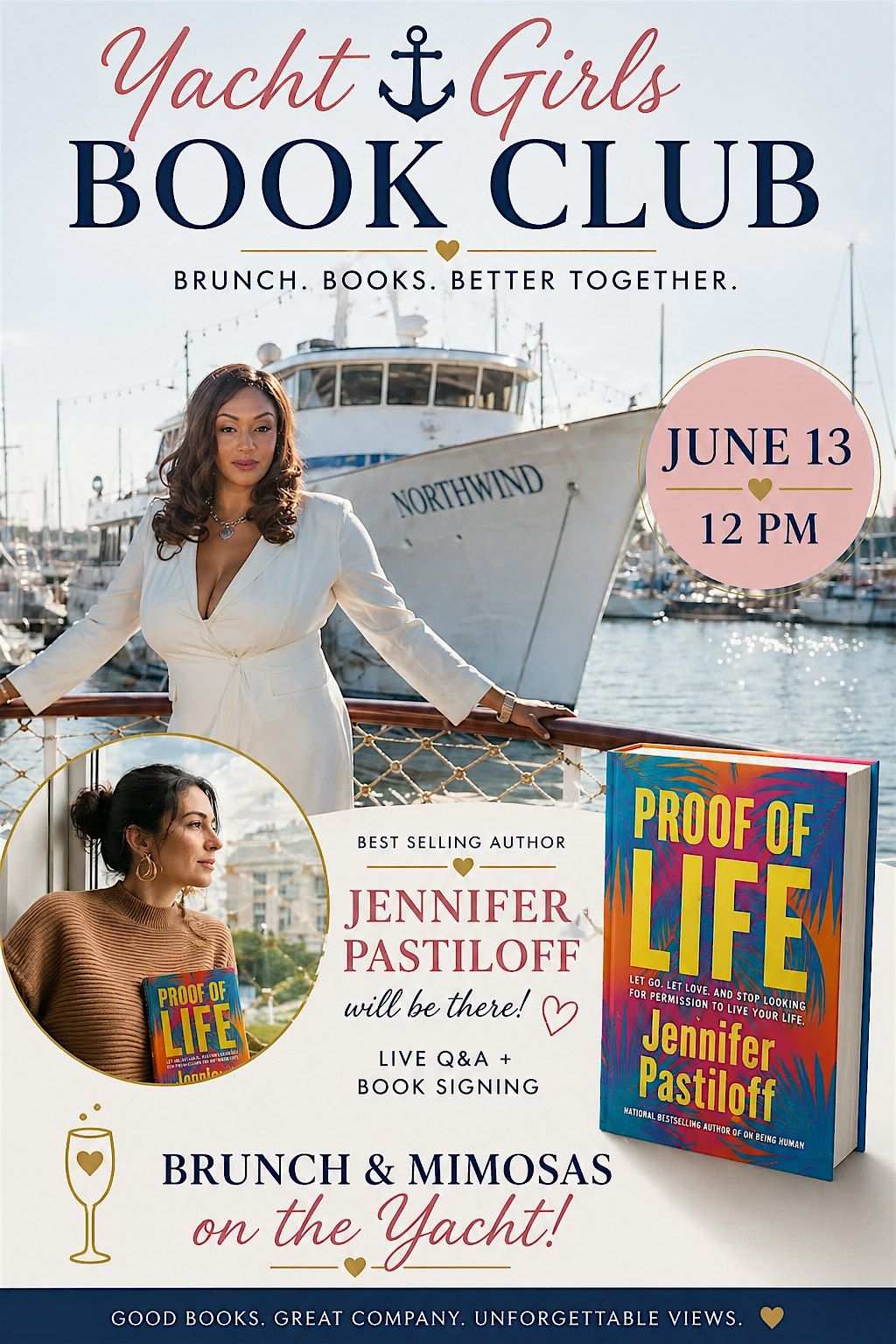 Yacht Brunch w\/ Bestselling Author Jen Pastiloff in Marina Del Rey