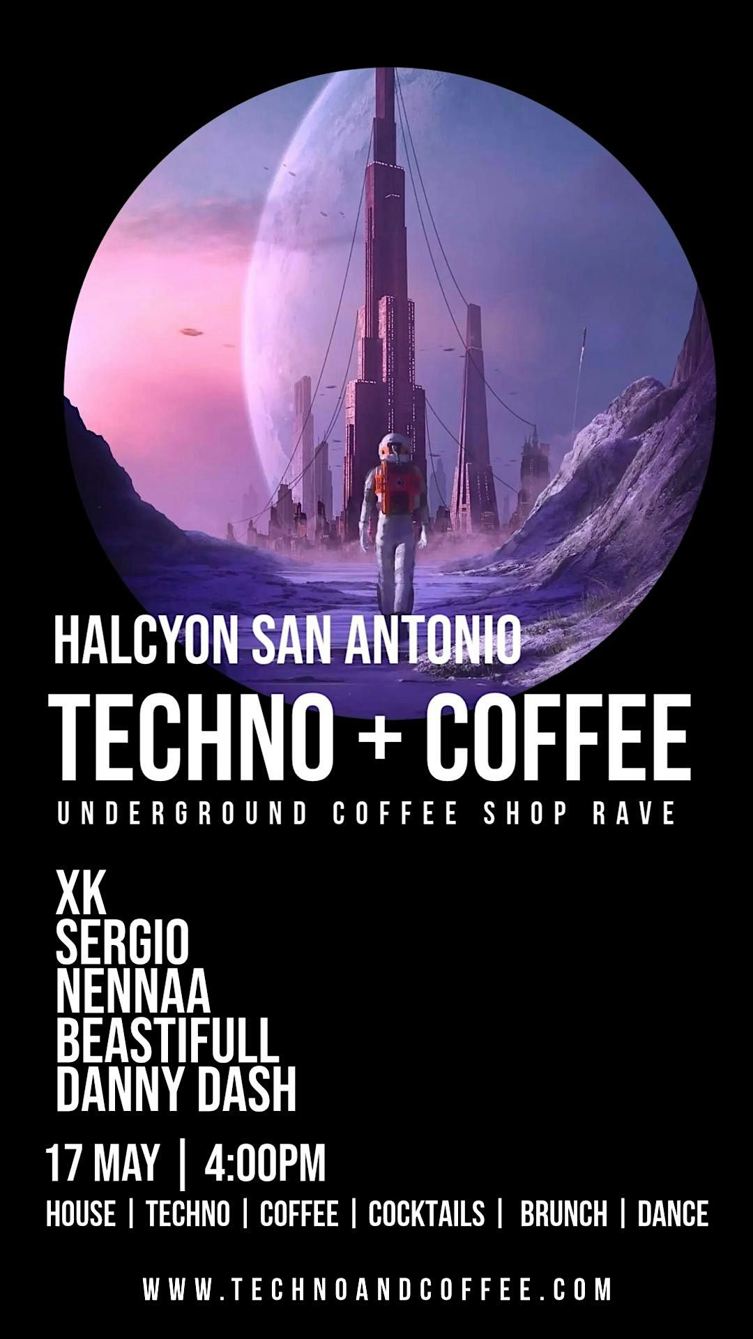 Techno + Coffee Underground Rave San Antonio