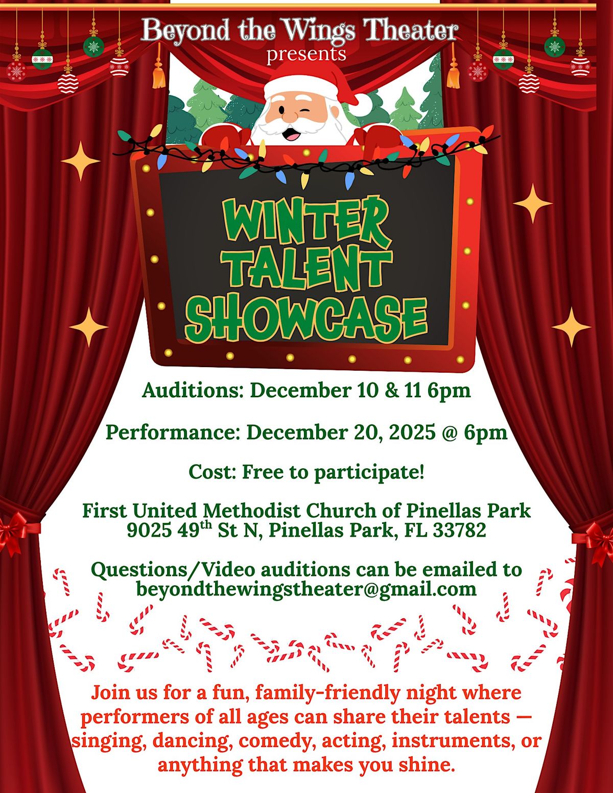 AUDITIONS: Winter Talent Showcase
