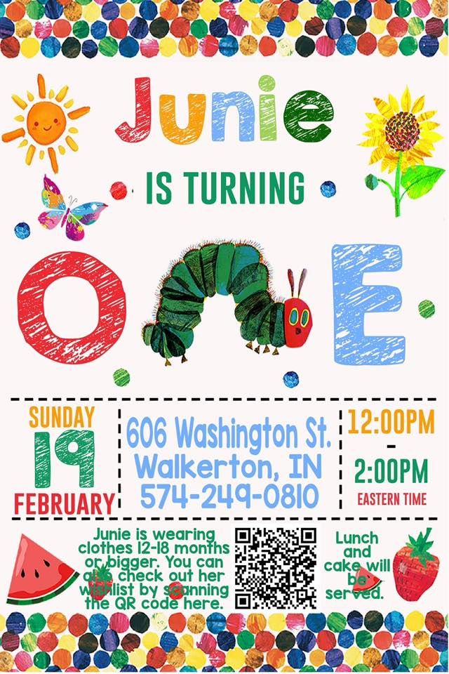 Junie Turns One! Walkerton Youth Building February 19, 2023