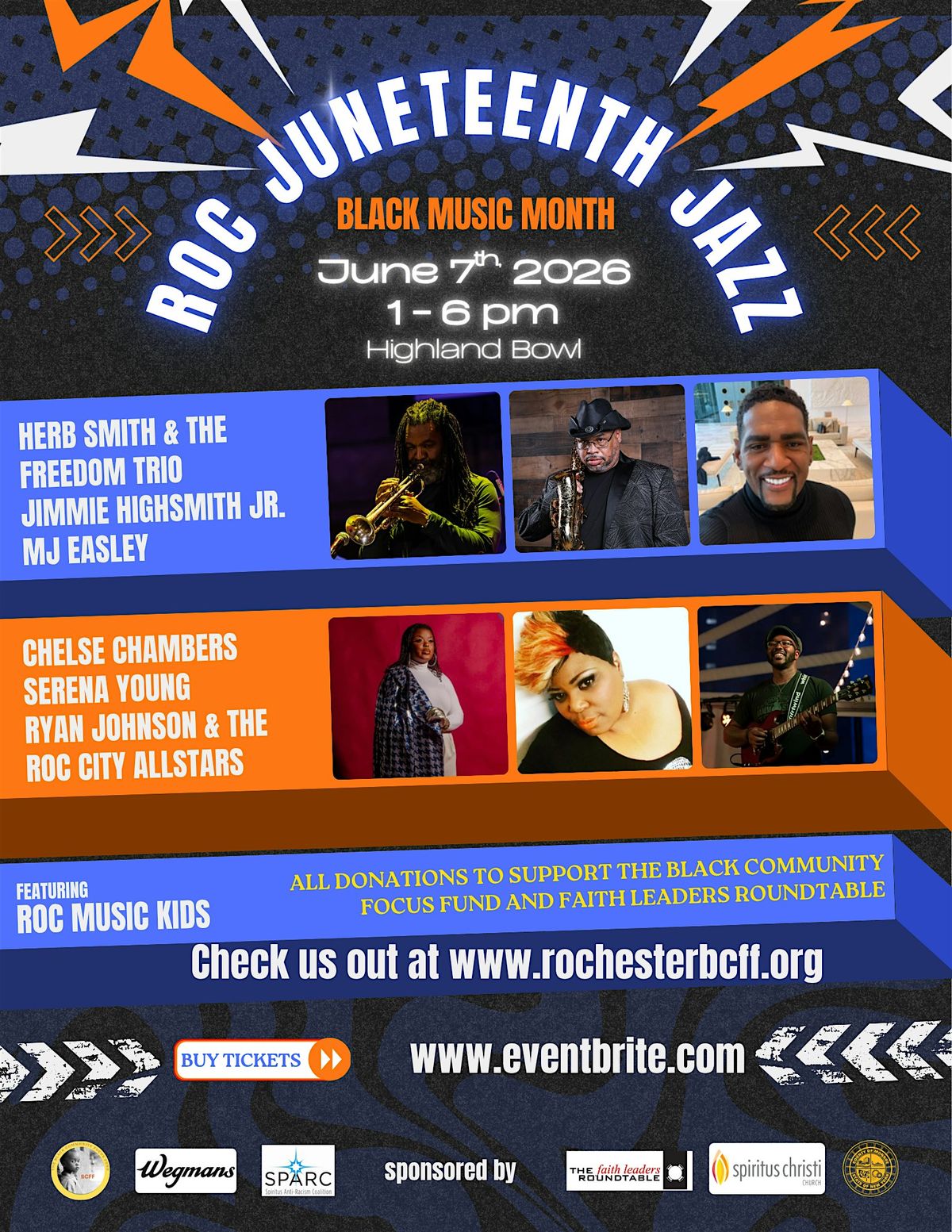 RocJuneteenth Jazz & Black Music Month Festival at Highland Bowl!