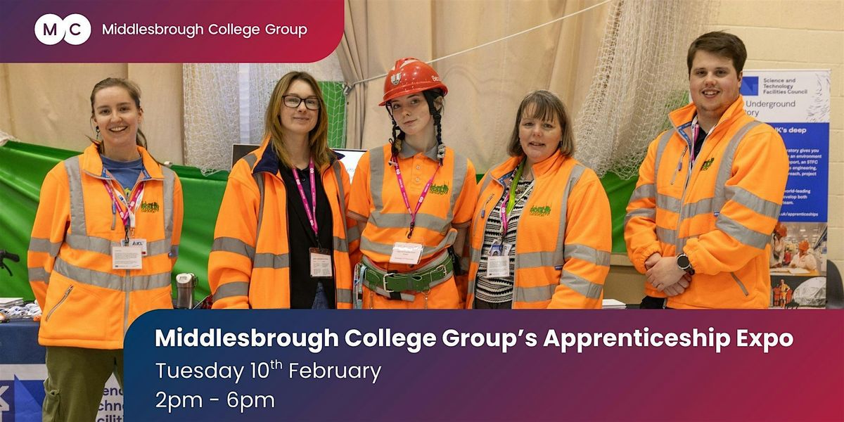 Middlesbrough College Apprenticeship Expo - Exhibitor Booking