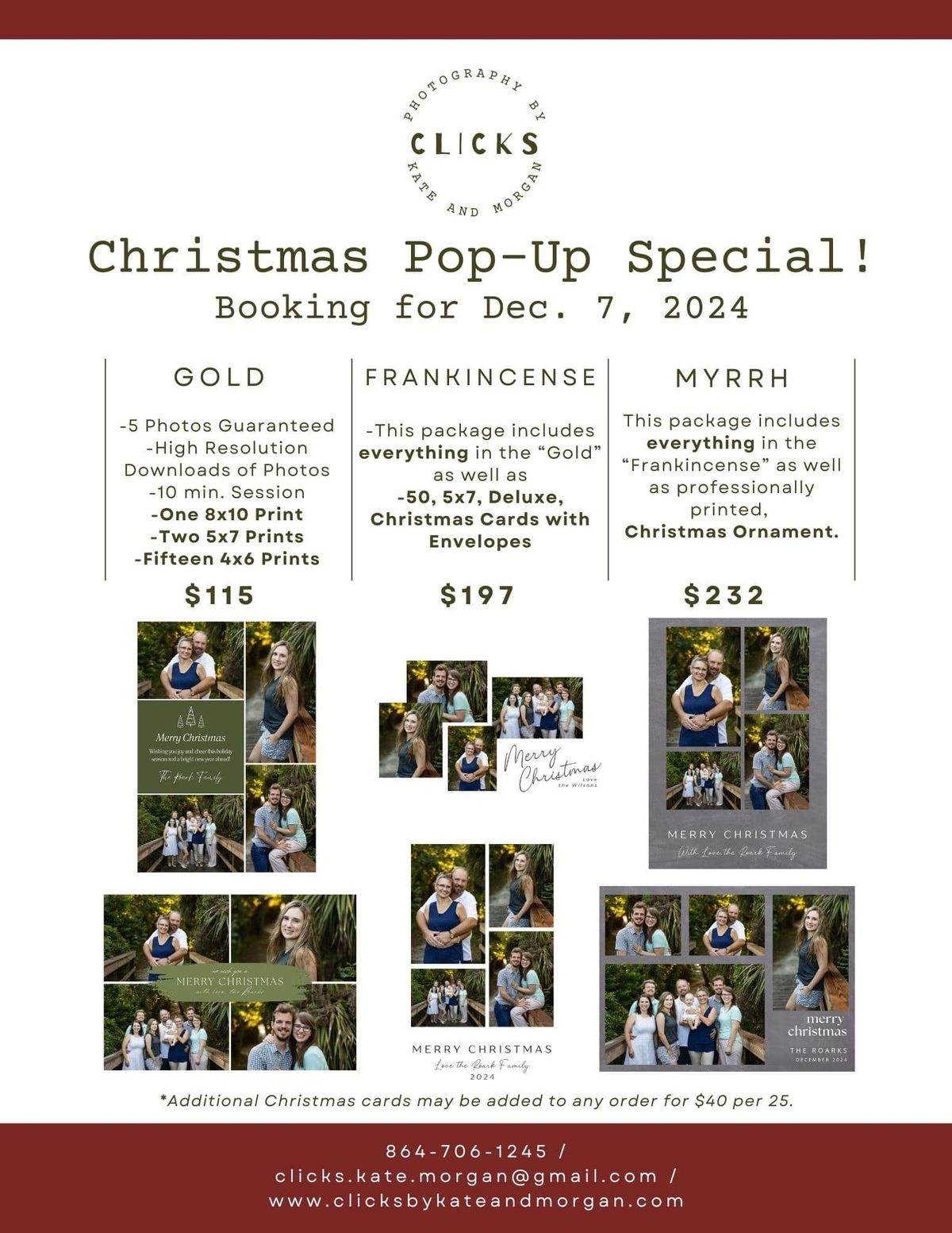 Christmas PopUp Special Arran Farm Events, Easley, SC December 7, 2024