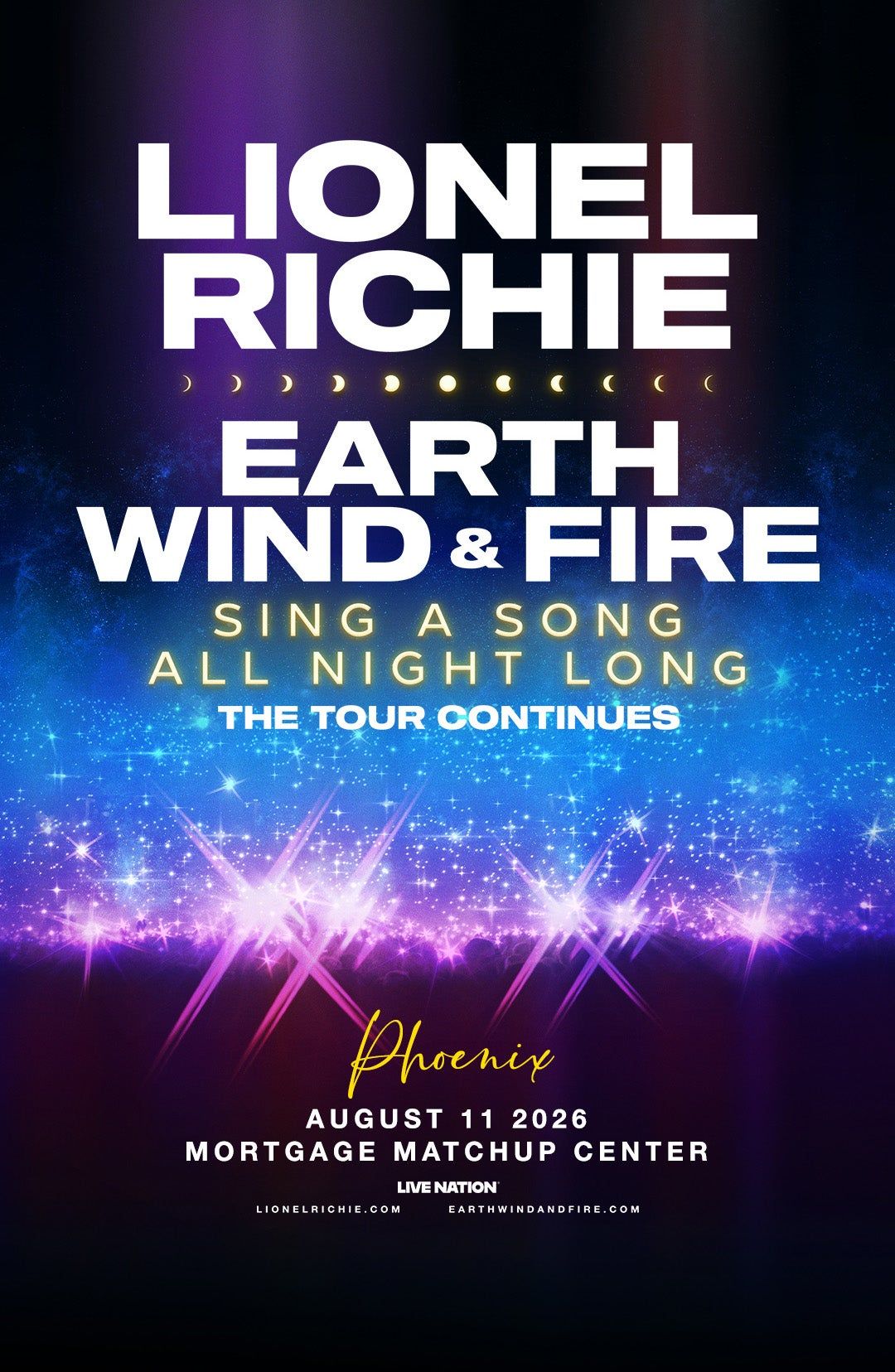 Lionel Richie and Earth, Wind & Fire Phoenix Tickets