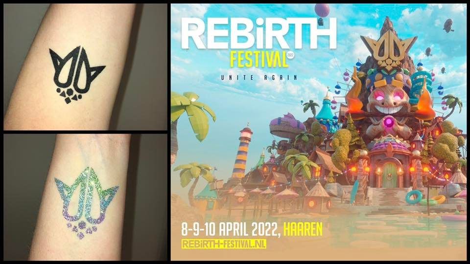 Glitter & Tattoo @ REBiRTH Festival | Raamse Akkers, Waalwijk, NB | April 9  to April 10