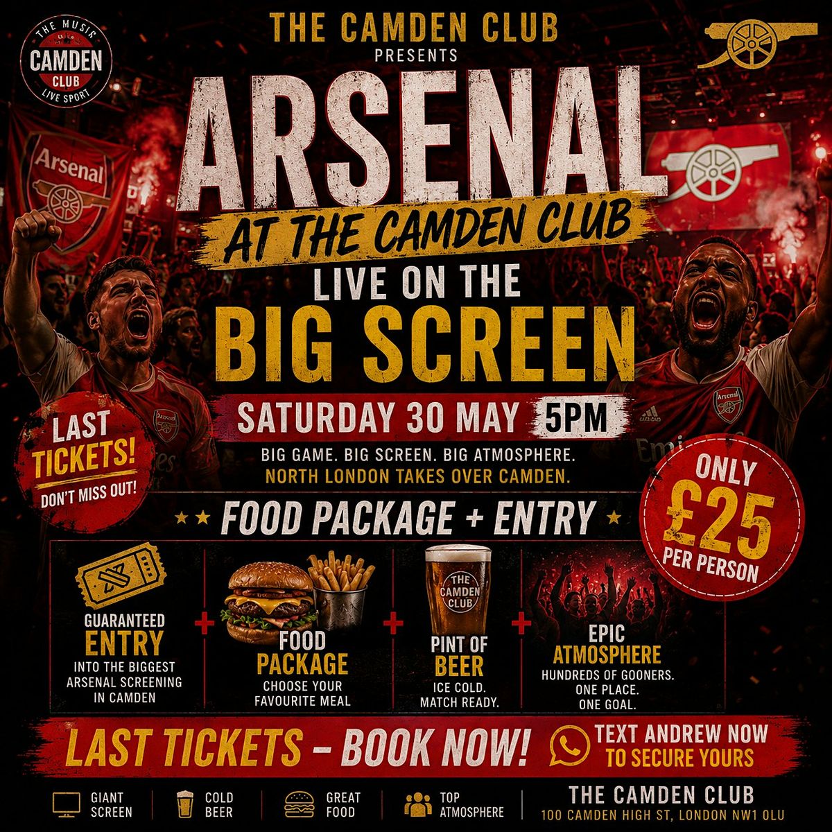 Arsenal last 50 food package